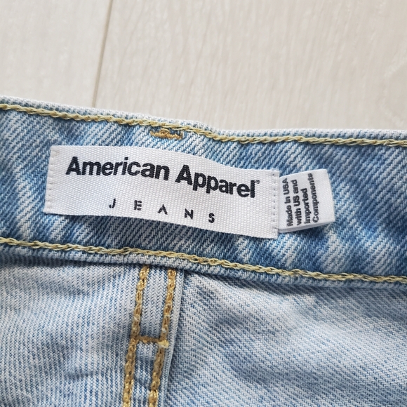 High Rise 26 inch Blue Denim Shorts - Picture 6 of 7